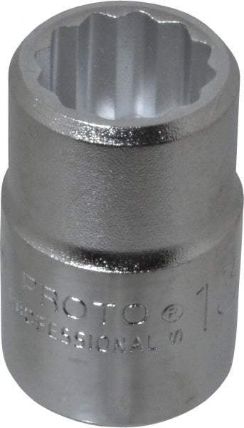 Proto - 13/16", 3/4" Drive, Standard Hand Socket - 12 Points, 2" OAL, Chrome Finish - Eagle Tool & Supply