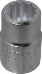 Proto - 13/16", 3/4" Drive, Standard Hand Socket - 12 Points, 2" OAL, Chrome Finish - Eagle Tool & Supply