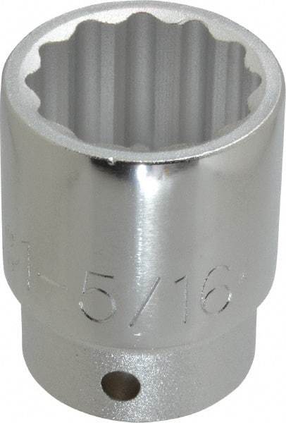 Proto - 1-5/16", 3/4" Drive, Standard Hand Socket - 12 Points, 2-9/32" OAL, Chrome Finish - Eagle Tool & Supply