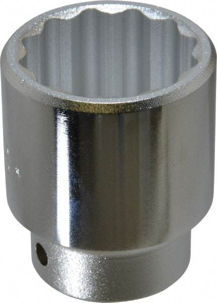 Proto - 1-5/8", 3/4" Drive, Standard Hand Socket - 12 Points, 2-5/8" OAL, Chrome Finish - Eagle Tool & Supply