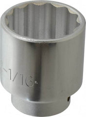 Proto - 13/16", 3/8" Drive, Standard Hand Socket - 6 Points, 2-1/2" OAL, Chrome Finish - Eagle Tool & Supply