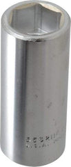 Proto - 1", 3/4" Drive, Deep Hand Socket - 6 Points, 3-1/2" OAL, Chrome Finish - Eagle Tool & Supply