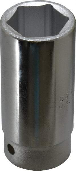 Proto - 1-1/8", 3/4" Drive, Deep Hand Socket - 6 Points, 3-1/2" OAL - Eagle Tool & Supply