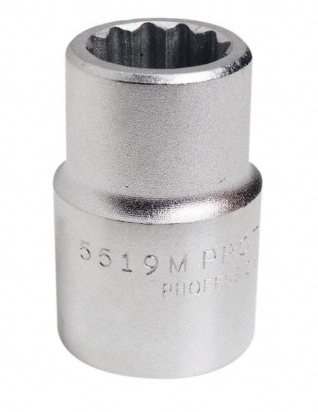 Proto - 3/4" Drive, Standard Hand Socket - 12 Points, 2-7/32" OAL, Chrome Finish - Eagle Tool & Supply