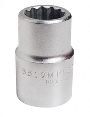 Proto - 3/4" Drive, Standard Hand Socket - 12 Points, 2" OAL, Chrome Finish - Eagle Tool & Supply