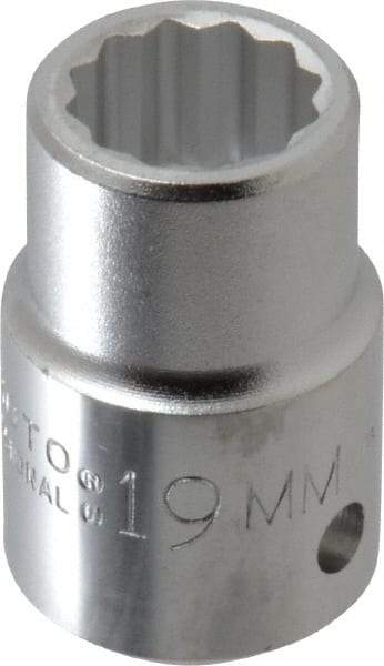 Proto - 3/4" Drive, Standard Hand Socket - 12 Points, 2" OAL, Chrome Finish - Eagle Tool & Supply