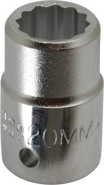 Proto - 3/4" Drive, Standard Hand Socket - 12 Points, 2" OAL, Chrome Finish - Eagle Tool & Supply