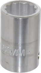 Proto - 3/4" Drive, Standard Hand Socket - 12 Points, 2" OAL, Chrome Finish - Eagle Tool & Supply