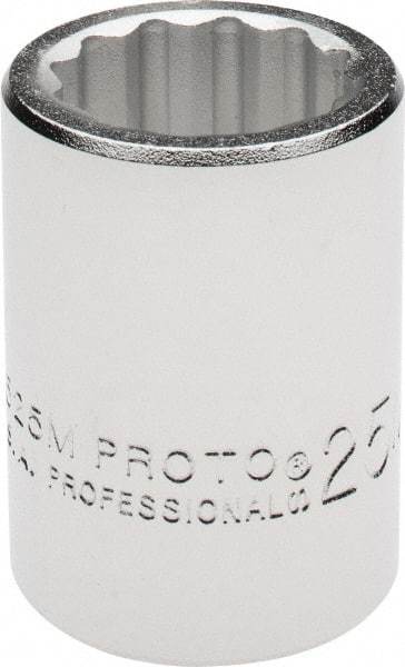 Proto - 3/4" Drive, Standard Hand Socket - 12 Points, 2" OAL, Chrome Finish - Eagle Tool & Supply