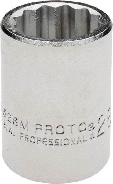 Proto - 3/4" Drive, Standard Hand Socket - 12 Points, 2" OAL, Chrome Finish - Eagle Tool & Supply