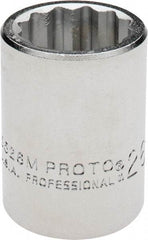 Proto - 3/4" Drive, Standard Hand Socket - 12 Points, 2" OAL, Chrome Finish - Eagle Tool & Supply