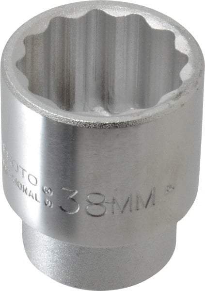 Proto - 3/4" Drive, Standard Hand Socket - 12 Points, 2-13/32" OAL, Chrome Finish - Eagle Tool & Supply