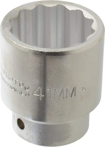 Proto - 3/4" Drive, Standard Hand Socket - 12 Points, 2-5/8" OAL, Chrome Finish - Eagle Tool & Supply