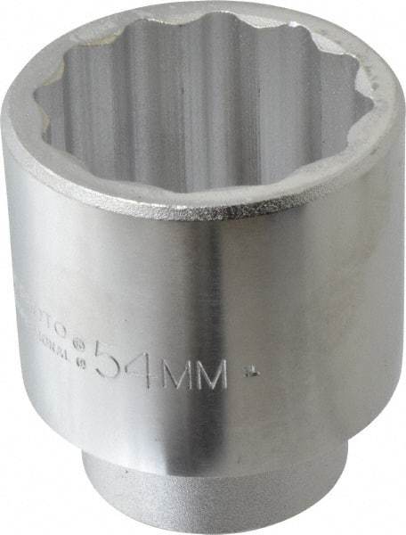 Proto - 3/4" Drive, Standard Hand Socket - 12 Points, 3-9/32" OAL, Chrome Finish - Eagle Tool & Supply