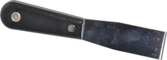 Stanley - 1-1/4" Wide Steel Putty Knife - Stiff, Nylon Handle, 7-1/2" OAL - Eagle Tool & Supply
