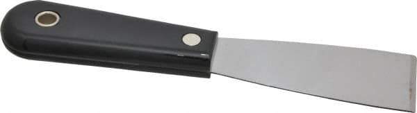 Stanley - 1-1/2" Wide Steel Putty Knife - Stiff, Nylon Handle, 7-1/2" OAL - Eagle Tool & Supply