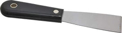 Stanley - 1-1/2" Wide Steel Putty Knife - Stiff, Nylon Handle, 7-1/2" OAL - Eagle Tool & Supply