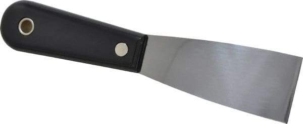 Stanley - 1-1/2" Wide Steel Putty Knife - Flexible, Nylon Handle, 7-1/2" OAL - Eagle Tool & Supply