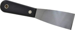 Stanley - 1-1/2" Wide Steel Putty Knife - Flexible, Nylon Handle, 7-1/2" OAL - Eagle Tool & Supply