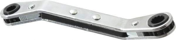 Proto - 7/32" x 9/32" 12 Point Reversible Ratcheting Offset Box Wrench - Double End, 4-1/8" OAL, Steel, 25° Offset - Eagle Tool & Supply