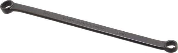 Proto - 5/16" x 3/8" 12 Point Offset Box Wrench - Double End, 6-15/16" OAL, Steel, Black Finish, 15° Offset - Eagle Tool & Supply