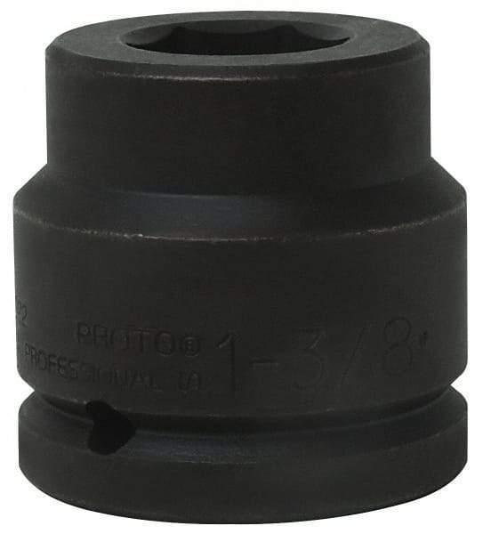 Proto - 1-1/2" Drive 1-9/16" Standard Impact Socket - 6 Points, 3-1/8" OAL - Eagle Tool & Supply