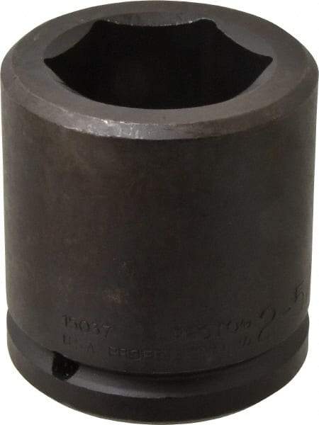 Proto - 1-1/2" Drive 2-5/16" Standard Impact Socket - 6 Points, 3-7/8" OAL - Eagle Tool & Supply