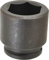 Proto - 1-1/2" Drive 2-7/8" Standard Impact Socket - 6 Points, 4-1/2" OAL - Eagle Tool & Supply