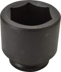 Proto - 1-1/2" Drive 3-1/4" Standard Impact Socket - 6 Points, 4-23/32" OAL - Eagle Tool & Supply