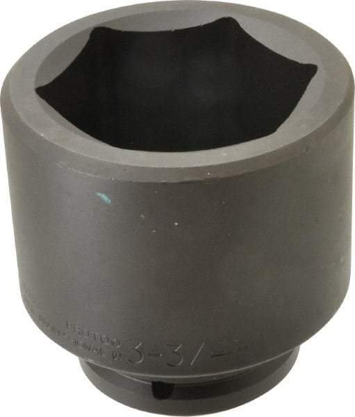 Proto - 1-1/2" Drive 3-3/4" Standard Impact Socket - 6 Points, 5" OAL - Eagle Tool & Supply