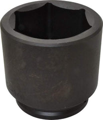 Proto - 1-1/2" Drive 4-1/4" Standard Impact Socket - 6 Points, 5-3/4" OAL - Eagle Tool & Supply