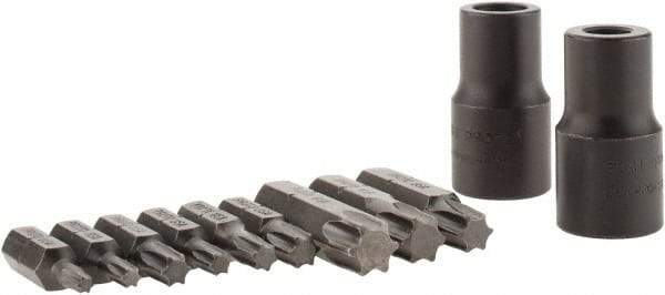 Proto - 11 Piece, 3/8" Drive Screwdriver Bit Set - T10 to T50 Torx - Eagle Tool & Supply