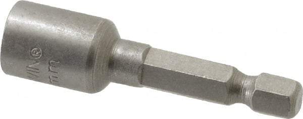 Irwin - 15/64" Magnetic Nutsetter - 1/4" Hex Drive, 1-11/16" OAL, 1/2" Socket Nose Diam - Eagle Tool & Supply