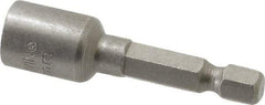 Irwin - 15/64" Magnetic Nutsetter - 1/4" Hex Drive, 1-11/16" OAL, 1/2" Socket Nose Diam - Eagle Tool & Supply
