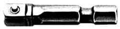 Irwin - 3/8" Square Size Hex to Square Adapter - 1/4" Hex Drive, 4" OAL - Eagle Tool & Supply