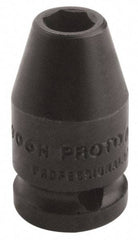 Proto - 1/4" Drive 9/32" Standard Impact Socket - 6 Points, 7/8" OAL - Eagle Tool & Supply