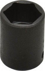 Proto - 1/4" Drive 1/2" Standard Impact Socket - 6 Points, 7/8" OAL - Eagle Tool & Supply