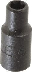 Proto - 1/4" Drive Impact Socket - 1" OAL - Eagle Tool & Supply