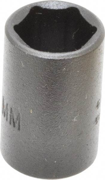 Proto - 1/4" Drive 10mm Standard Impact Socket - 6 Points, 7/8" OAL - Eagle Tool & Supply