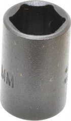 Proto - 1/4" Drive 10mm Standard Impact Socket - 6 Points, 7/8" OAL - Eagle Tool & Supply