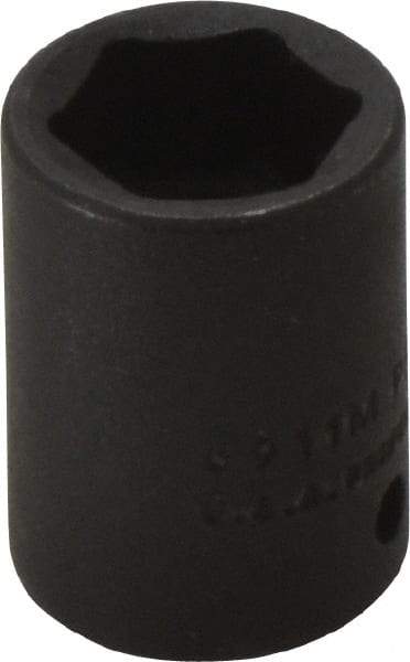 Proto - 1/4" Drive 11mm Standard Impact Socket - 6 Points, 7/8" OAL - Eagle Tool & Supply