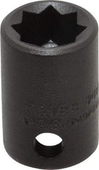 Proto - 3/8" Drive 3/8" Standard Impact Socket - 8 Points, 1" OAL - Eagle Tool & Supply