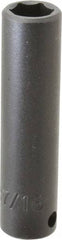 Proto - 3/8" Drive 7/16" Deep Impact Socket - 6 Points, 2-3/4" OAL - Eagle Tool & Supply