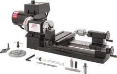 Sherline - 3-1/2" Swing, 8" Between Centers, 100/240 Volt, Single Phase Miniature Lathe - 1MT Taper, 1/2 hp, 70 to 2,800 RPM, 10mm Bore Diam, 260mm Deep x 203.2mm High x 584.2mm Long - Eagle Tool & Supply