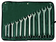 STANLEY® 11 Piece Satin Finish Fractional Combination Wrench Set – 12 Point - Eagle Tool & Supply
