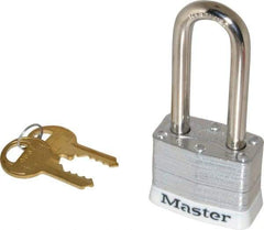 Master Lock - Keyed Different Retaining Key Conductive Lockout Padlock - 2" Shackle Clearance, 9/32" Shackle Diam, 1-1/4" Body Height x 1-9/16" Body Width, White, 4 Pins - Eagle Tool & Supply