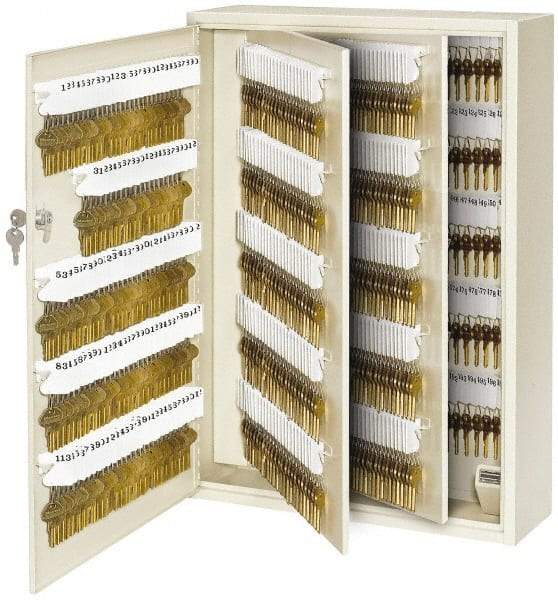 Master Lock - 730 Keys, Almond Key Storage Cabinet - 18" Wide x 7" Deep x 25-1/4" High - Eagle Tool & Supply