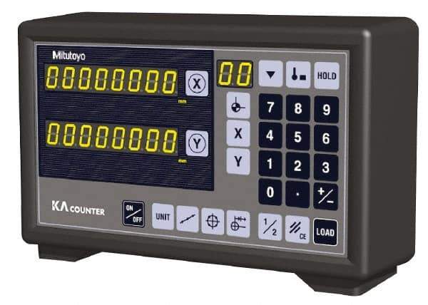 Mitutoyo - 3 Axes, Lathe & Milling Compatible DRO Counter - LED Display - Eagle Tool & Supply