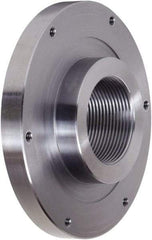 Pratt Burnerd America - Adapter Back Plate for 6" Diam Self Centering Lathe Chucks - 1-1/2 - 8 Mount, 1.81" Through Hole Diam, Steel - Eagle Tool & Supply