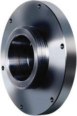 Pratt Burnerd America - Adapter Back Plate for 6" Diam Self Centering Lathe Chucks - L-00 Mount, 1.81" Through Hole Diam, Steel - Eagle Tool & Supply